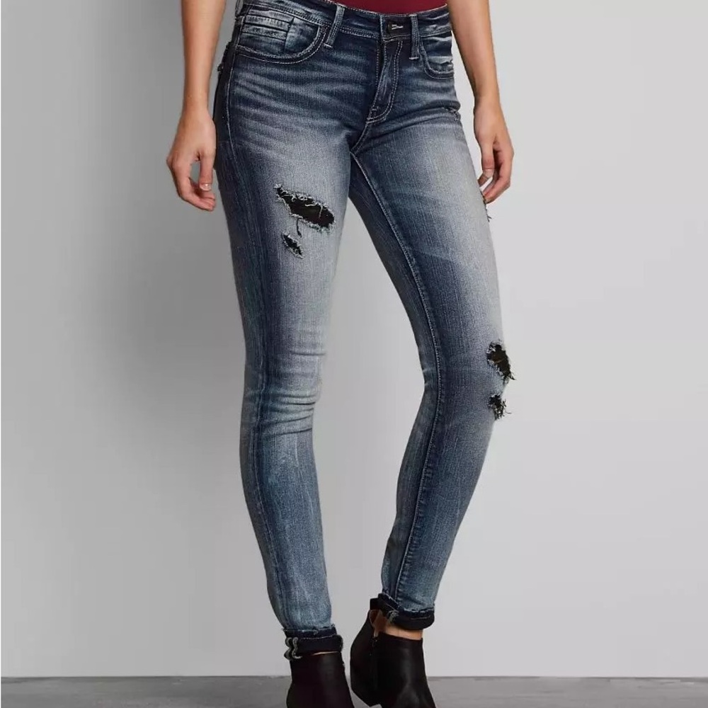 Buckle Black Fit No.53 Skinny Stretch Jean 25x32 Midrise